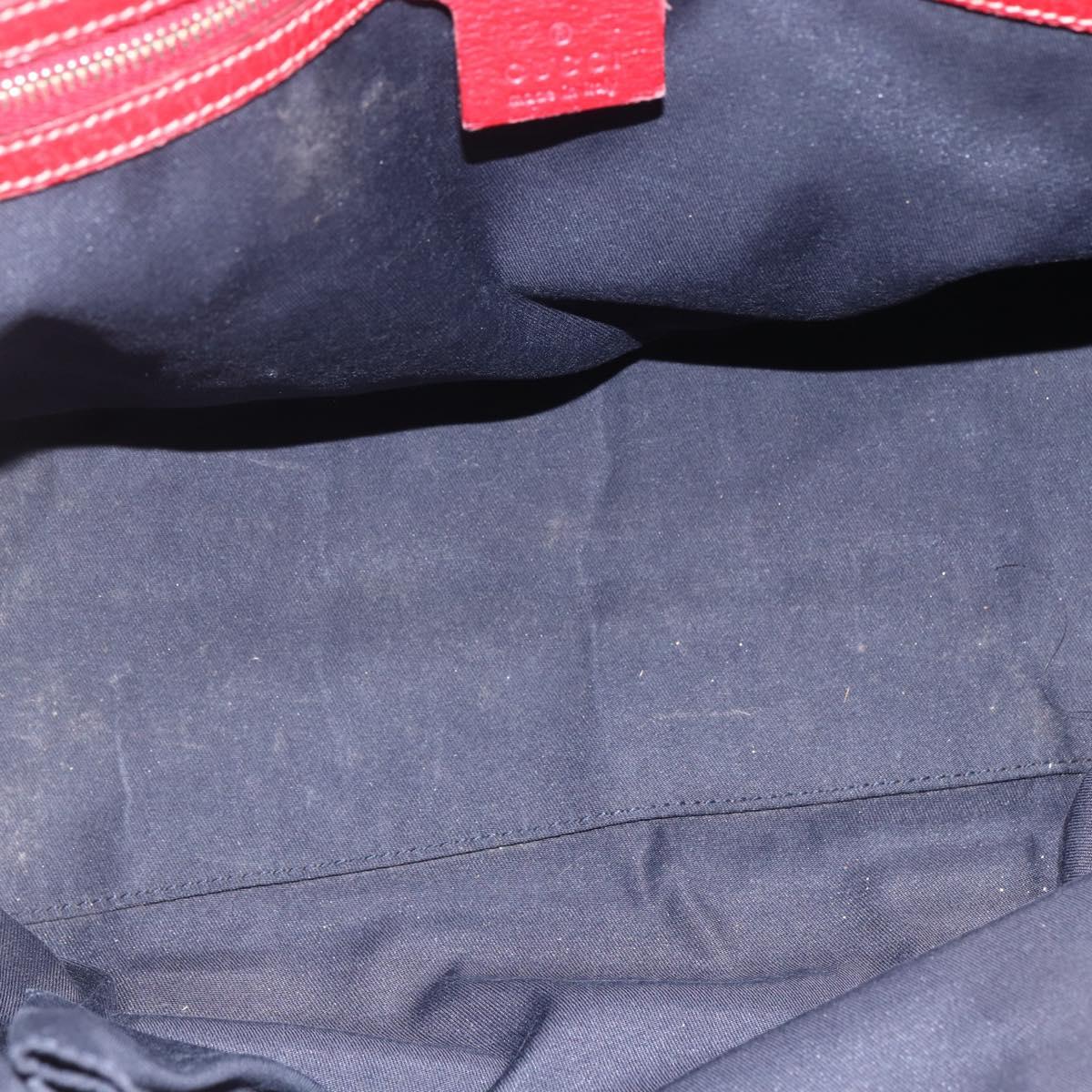 GUCCI GG Canvas Tote Bag Navy Gold 137396 Auth BA6779