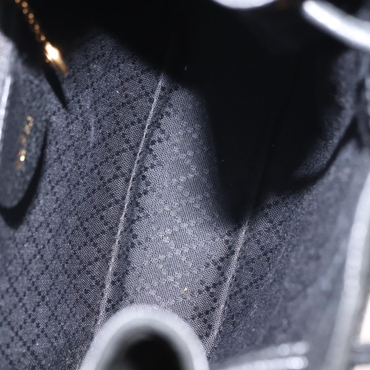 GUCCI Bamboo Backpack Suede Leather Black Auth BA6791