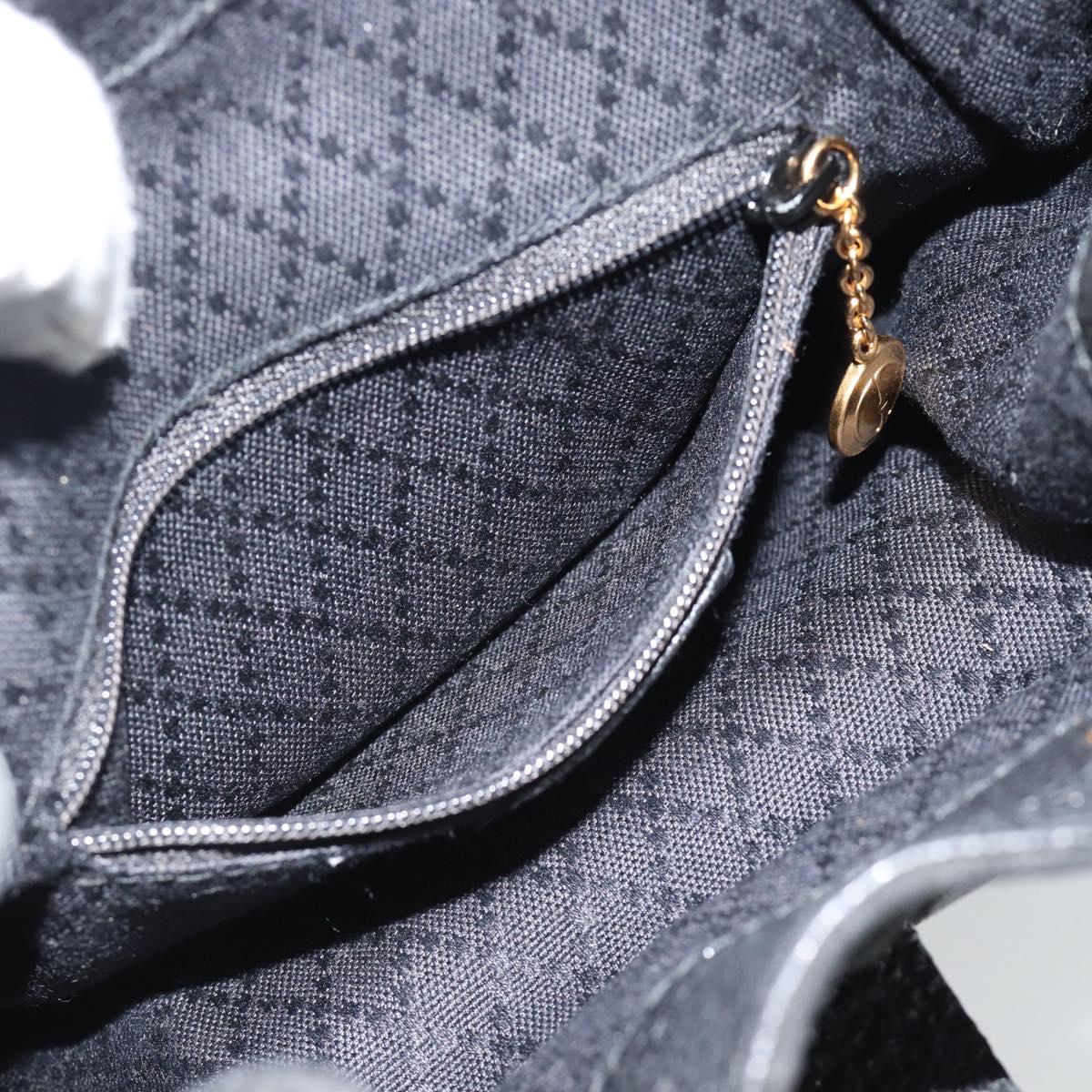GUCCI Bamboo Backpack Suede Leather Black Auth BA6791