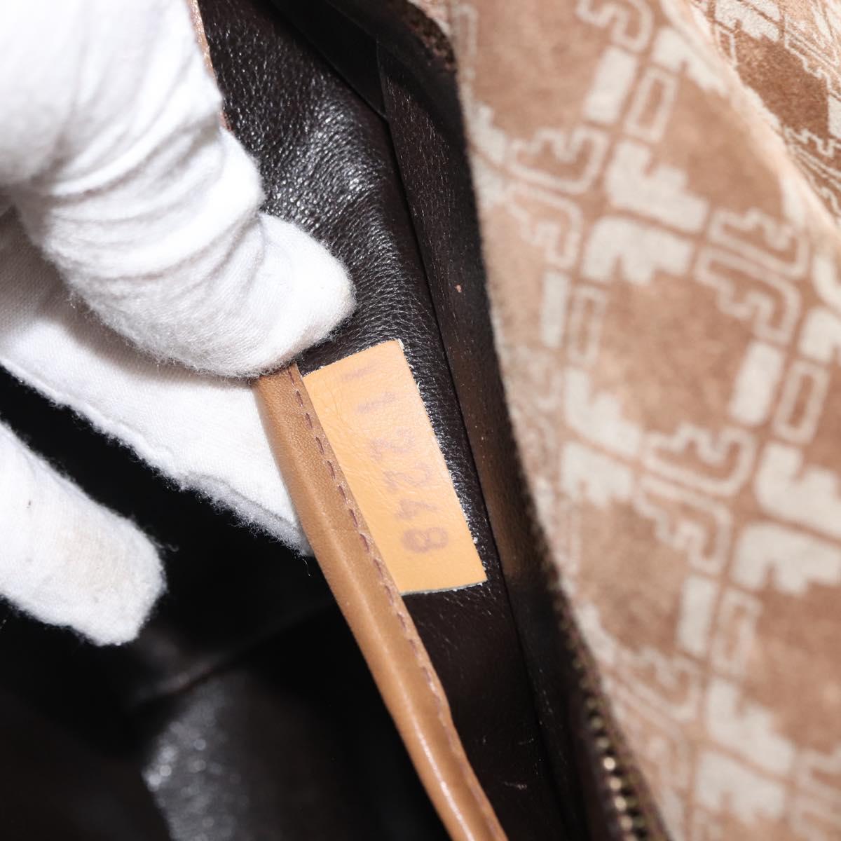 Salvatore Ferragamo Shoulder Bag Suede Beige Auth ba6792