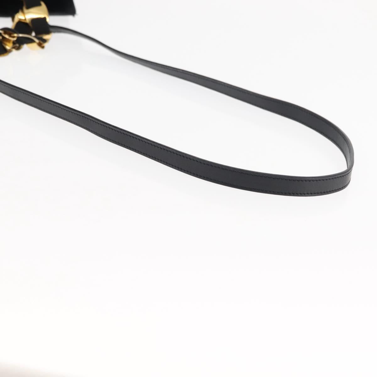 Salvatore Ferragamo Vala Hand Bag Canvas 2way Black Auth BA6795