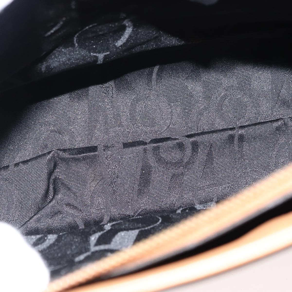 Salvatore Ferragamo Gancini Shoulder Bag Leather Beige Auth BA6798