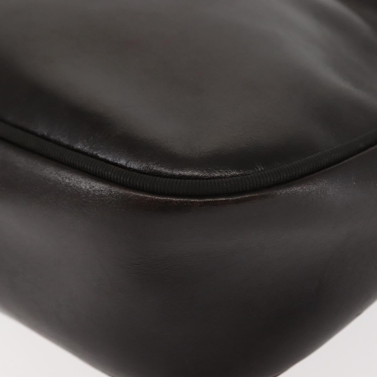 Salvatore Ferragamo Vala Shoulder Bag Leather Brown Auth BA6802