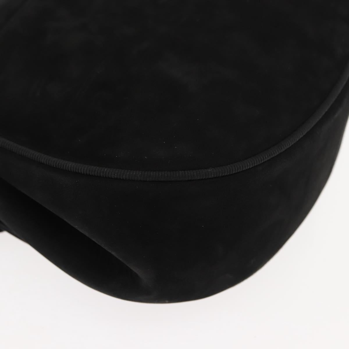 Salvatore Ferragamo Vala Shoulder Bag Suede Black Auth BA6803