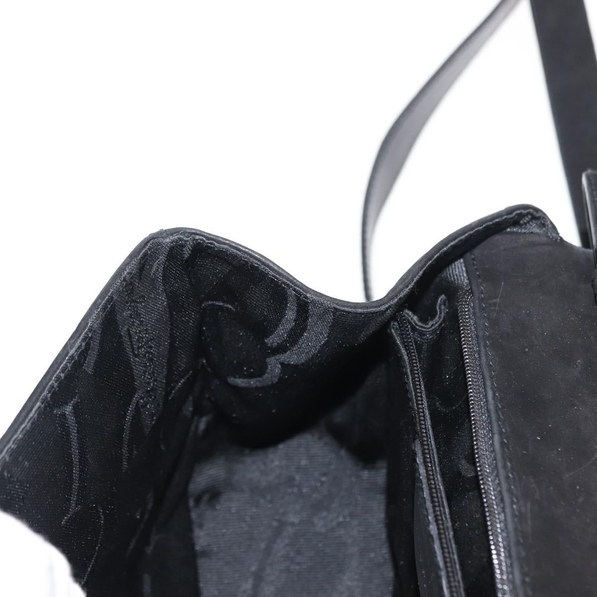 Salvatore Ferragamo Vala Shoulder Bag Suede Black Auth BA6803