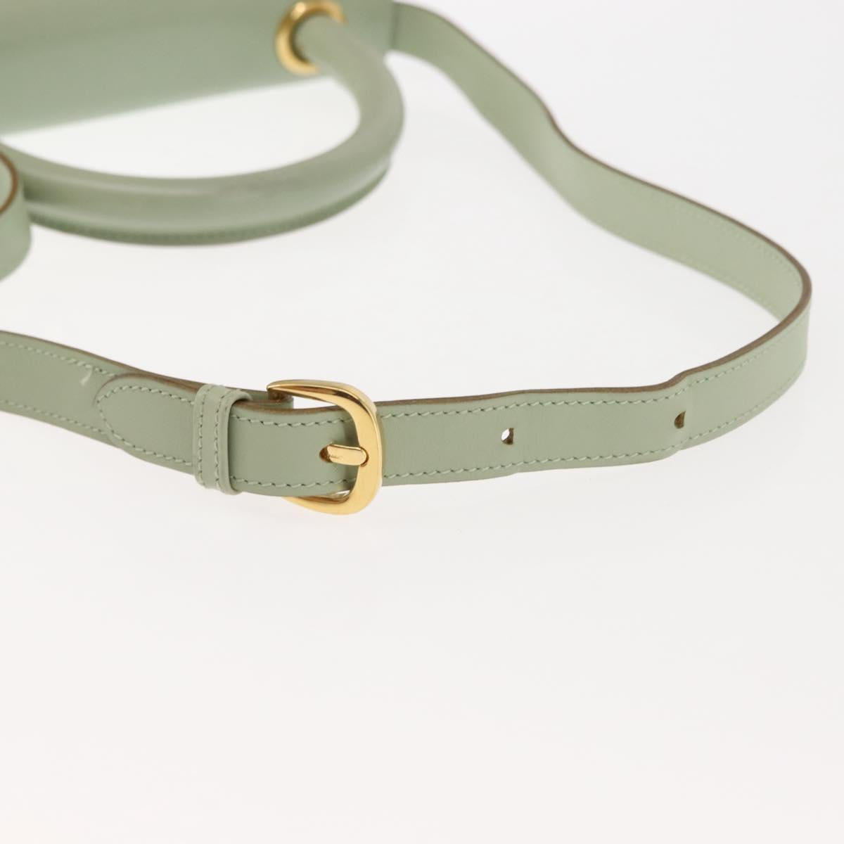 Salvatore Ferragamo Hand Bag Leather 2way Green Auth BA6807