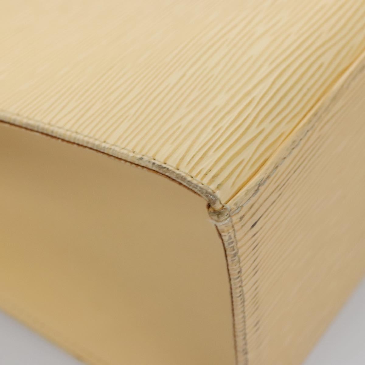 LOUIS VUITTON Epi Croisette PM Tote Bag Vanilla M5249A LV Auth BA682