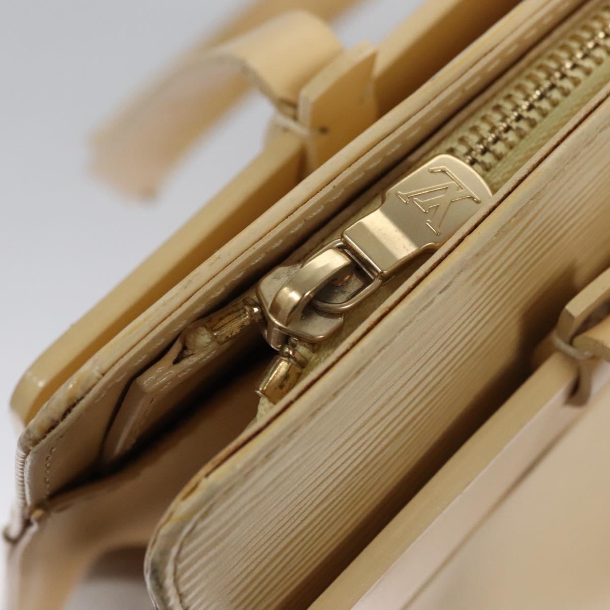 LOUIS VUITTON Epi Croisette PM Tote Bag Vanilla M5249A LV Auth BA682