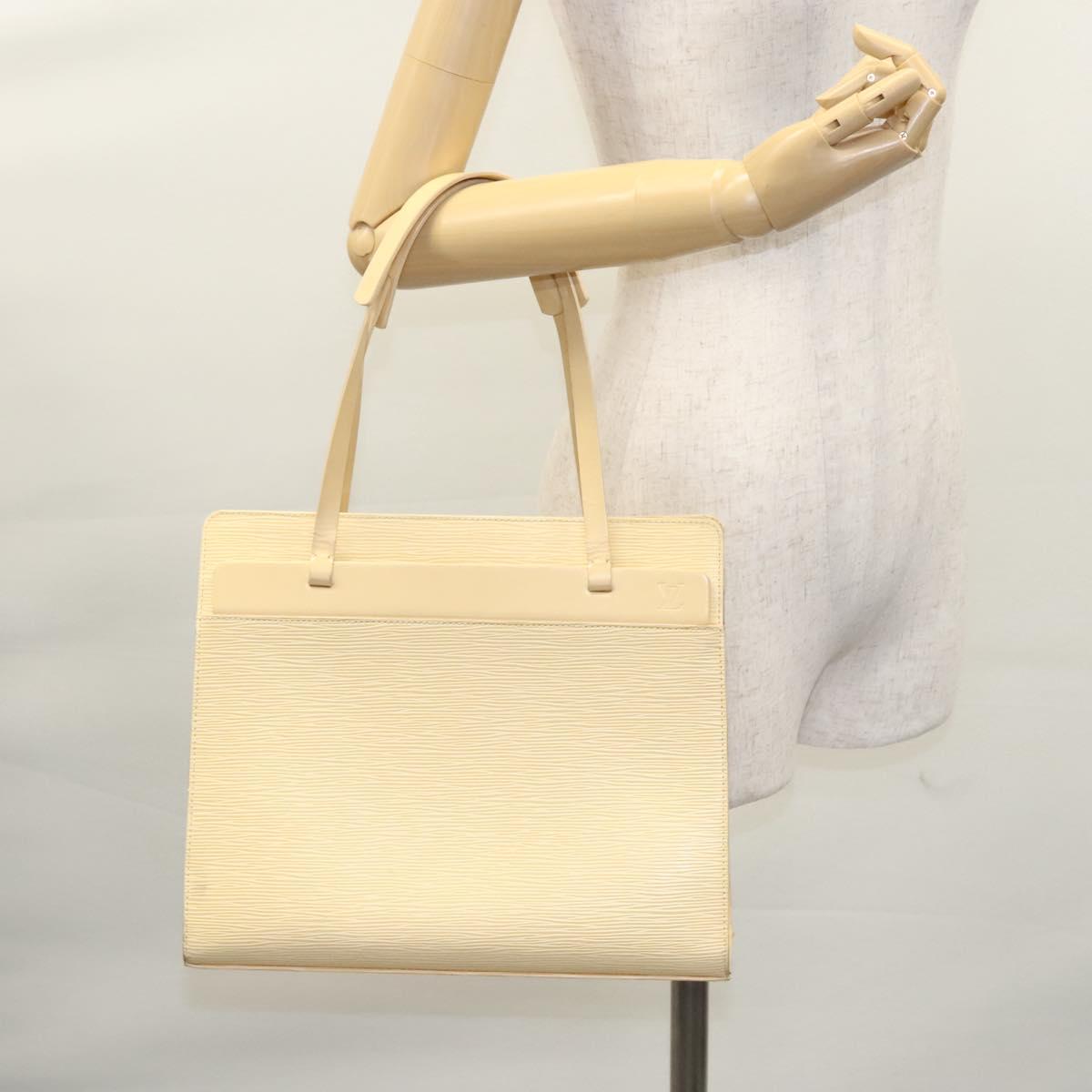 LOUIS VUITTON Epi Croisette PM Tote Bag Vanilla M5249A LV Auth BA682