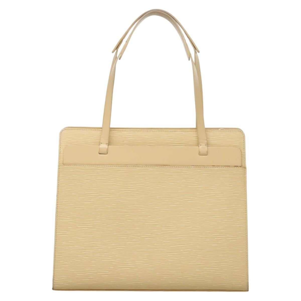 LOUIS VUITTON Epi Croisette PM Tote Bag Vanilla M5249A LV Auth BA682