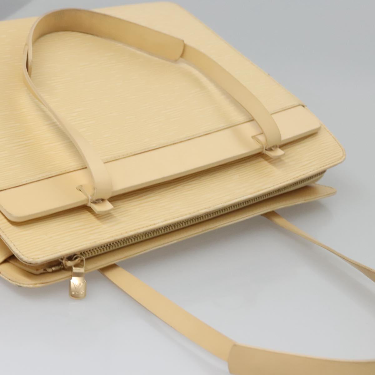 LOUIS VUITTON Epi Croisette PM Tote Bag Vanilla M5249A LV Auth BA682