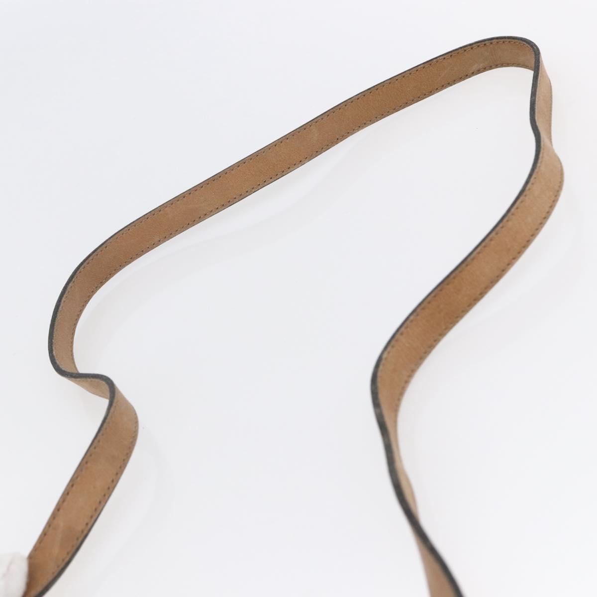 Christian Dior Honeycomb Canvas Shoulder Bag PVC Leather Black Auth BA6822