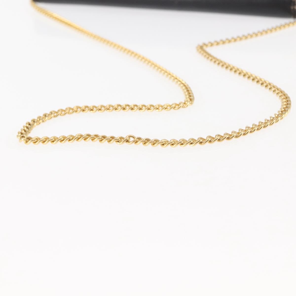 Christian Dior Chain Shoulder Bag Leather Black Auth BA6823