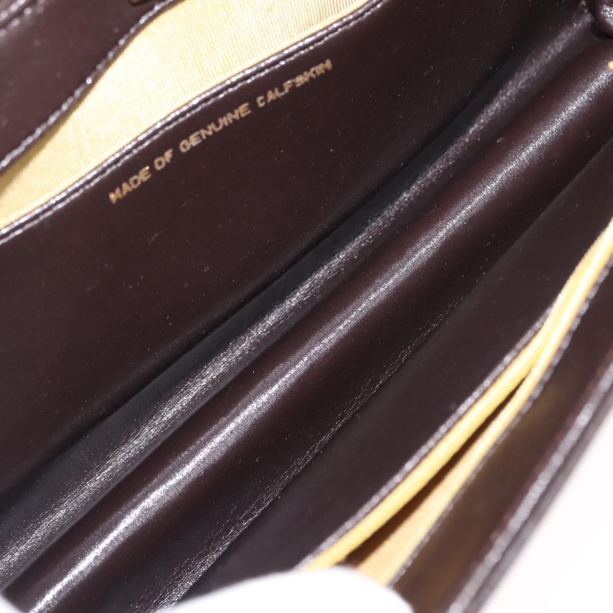 Christian Dior Shoulder Bag Leather Brown Auth BA6824