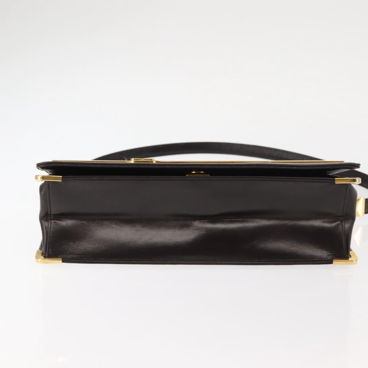 Christian Dior Shoulder Bag Leather Brown Auth BA6824