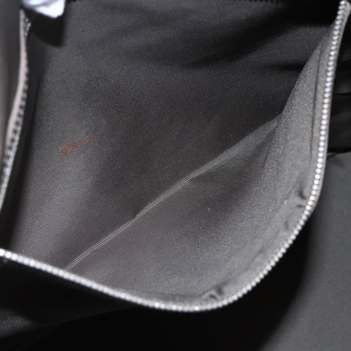 Christian Dior Canage Tote Bag Coated Canvas Gray Auth BA6826