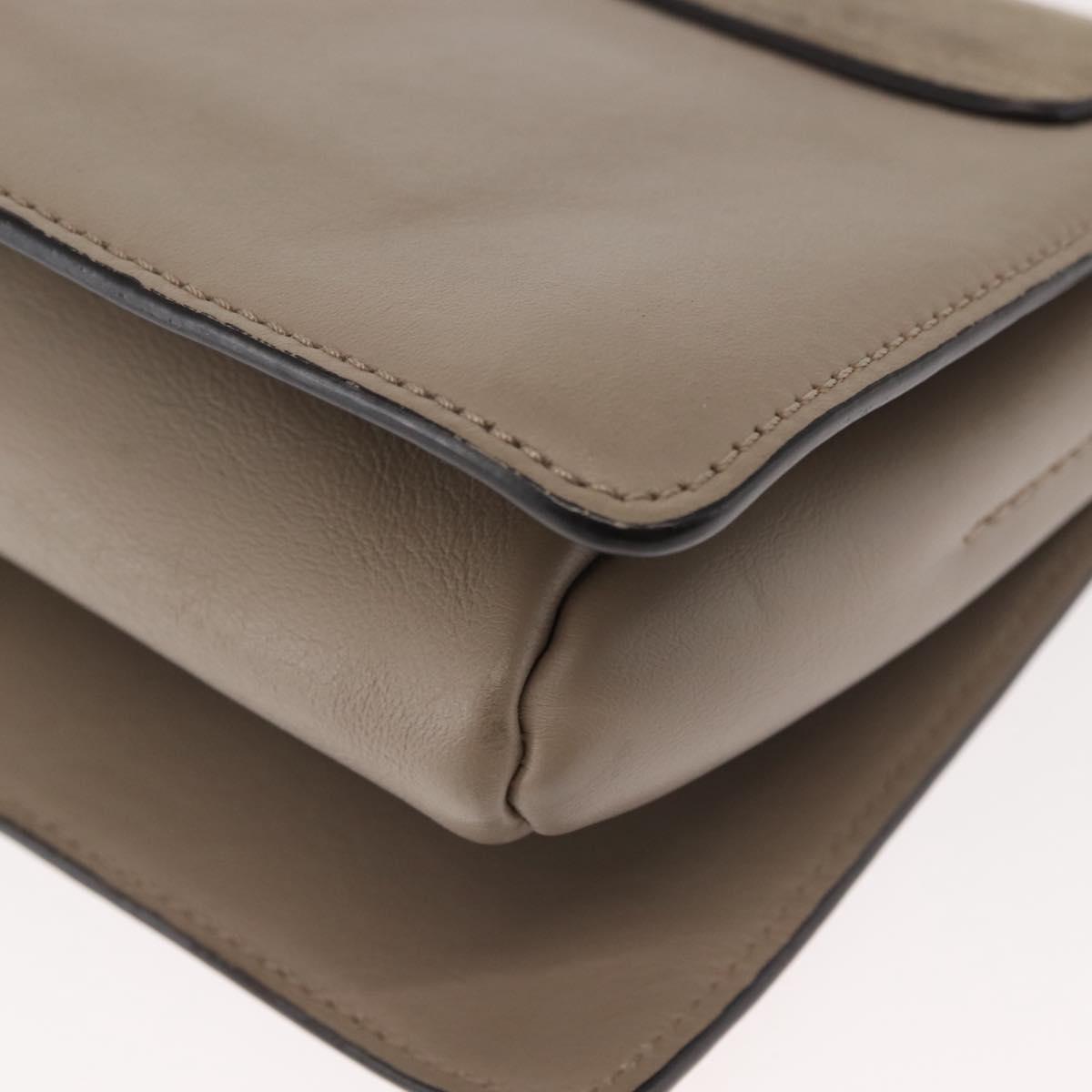 Chloe Fay Shoulder Bag Suede Leather Beige Auth BA6827