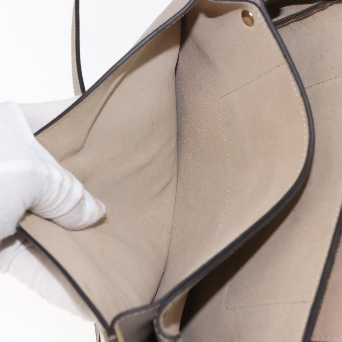 Chloe Fay Shoulder Bag Suede Leather Beige Auth BA6827