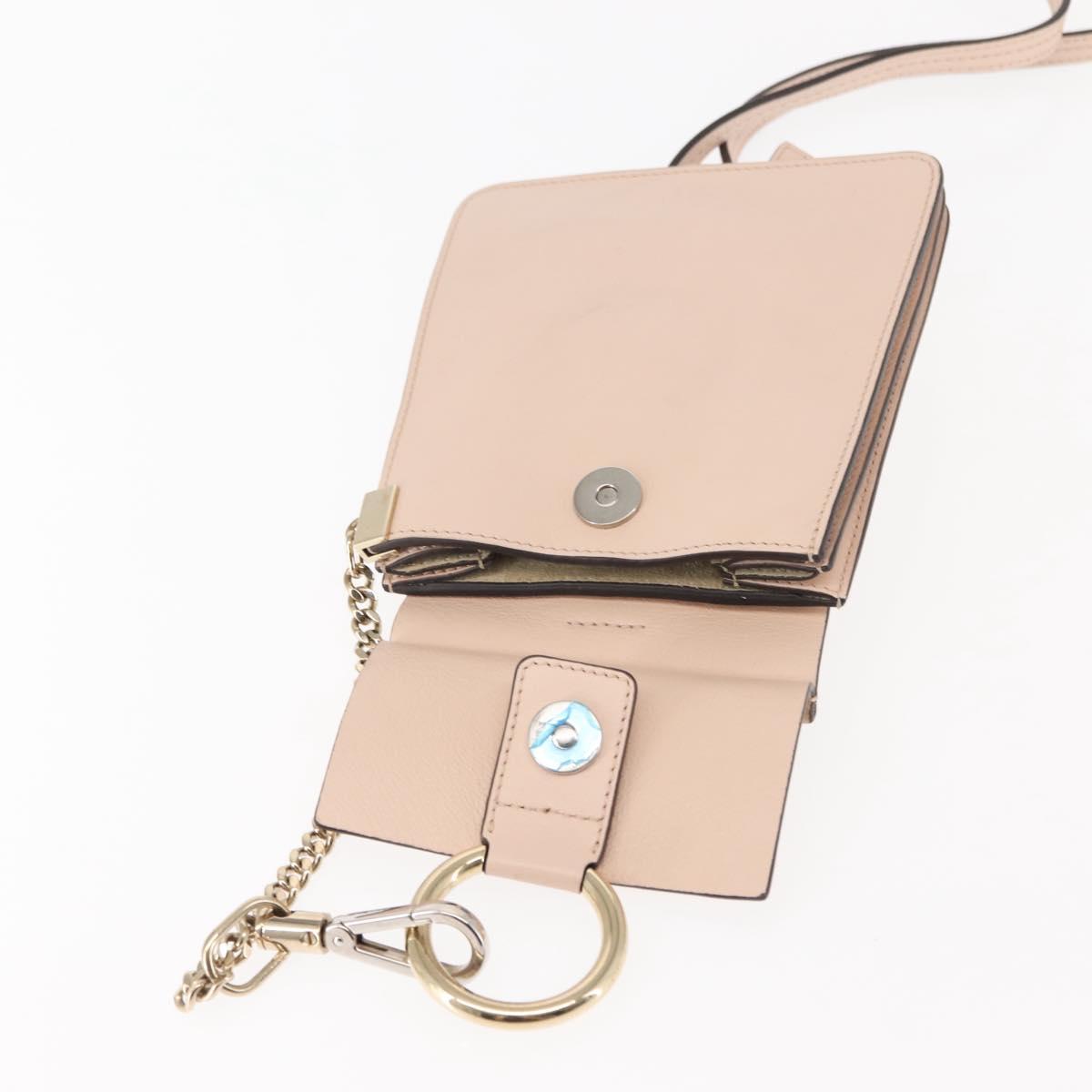Chloe Fay Shoulder Bag Suede Leather Pink Auth BA6828
