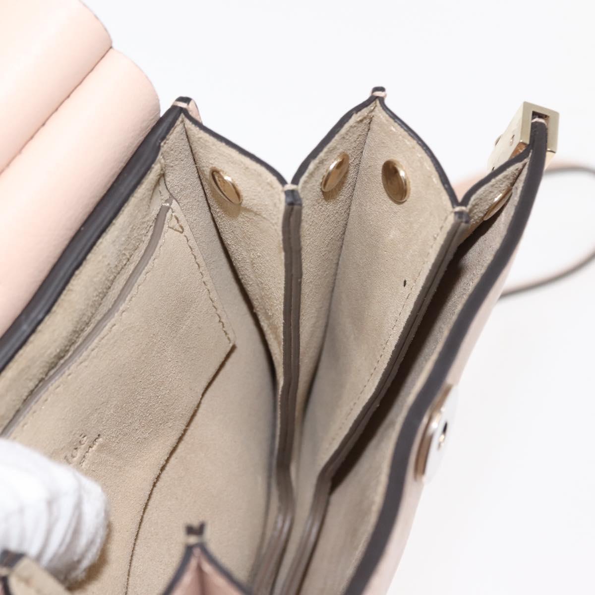 Chloe Fay Shoulder Bag Suede Leather Pink Auth BA6828