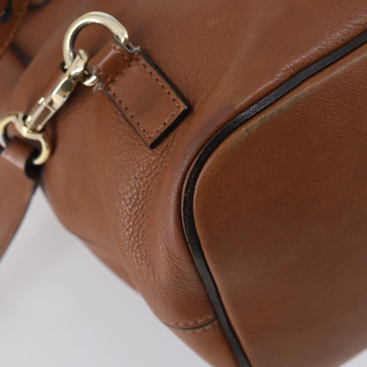 Chloe Fay Backpack Suede Leather 2way Brown Auth BA6830