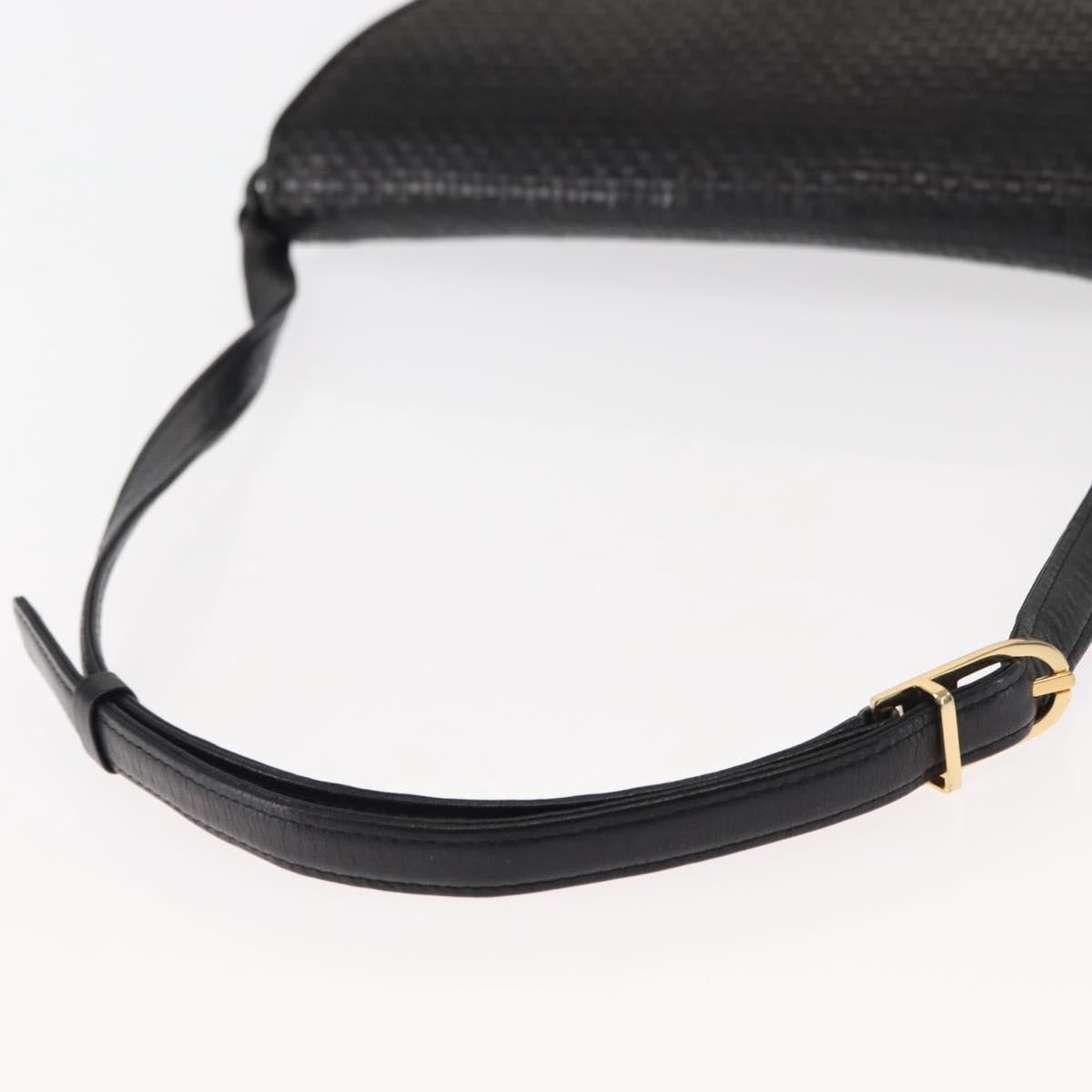 Chloe Shoulder Bag Leather Black Auth BA6833
