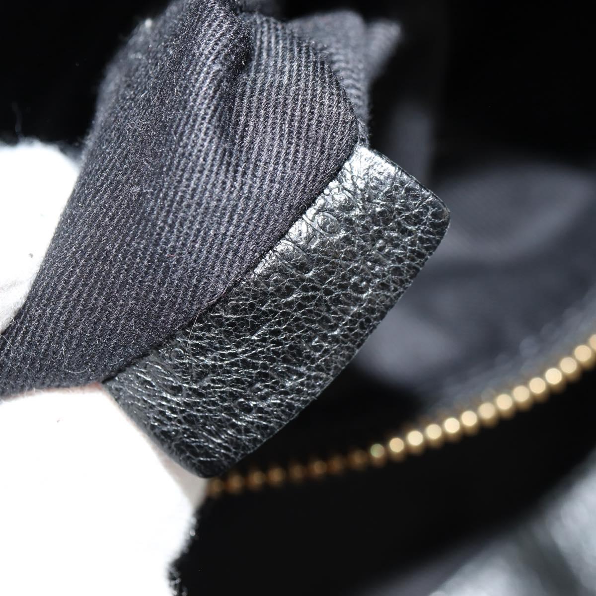 Chloe Etel Hand Bag Leather 2way Black Auth BA6838