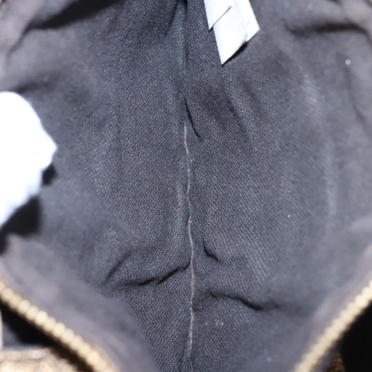 BURBERRY Nova Check Shoulder Bag PVC Beige Brown gold Auth BA684