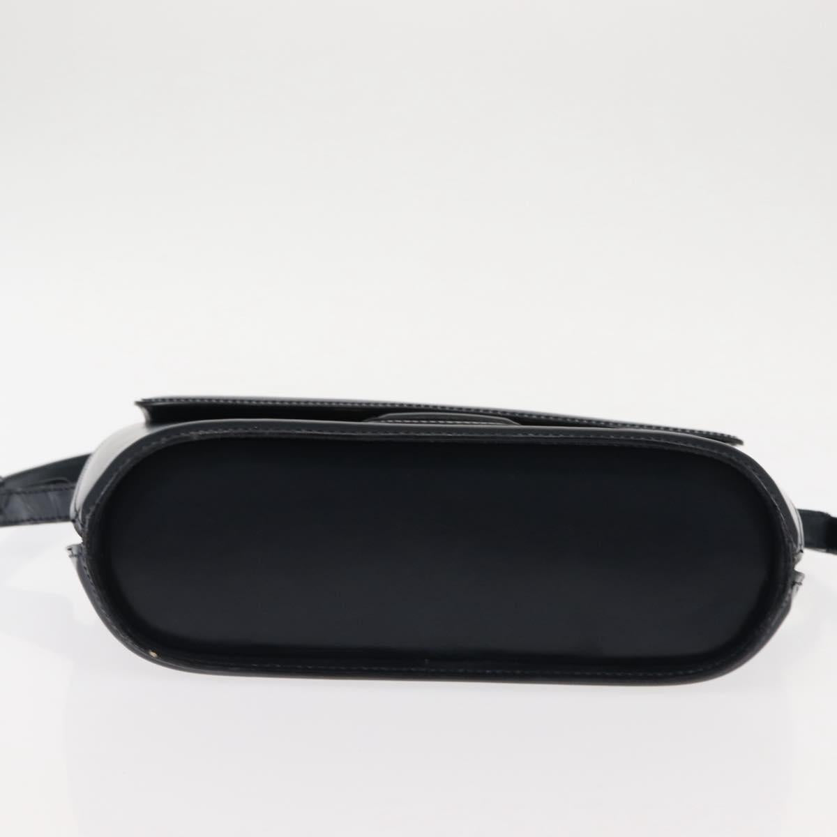 BALLY Shoulder Bag Leather Navy Auth BA6844