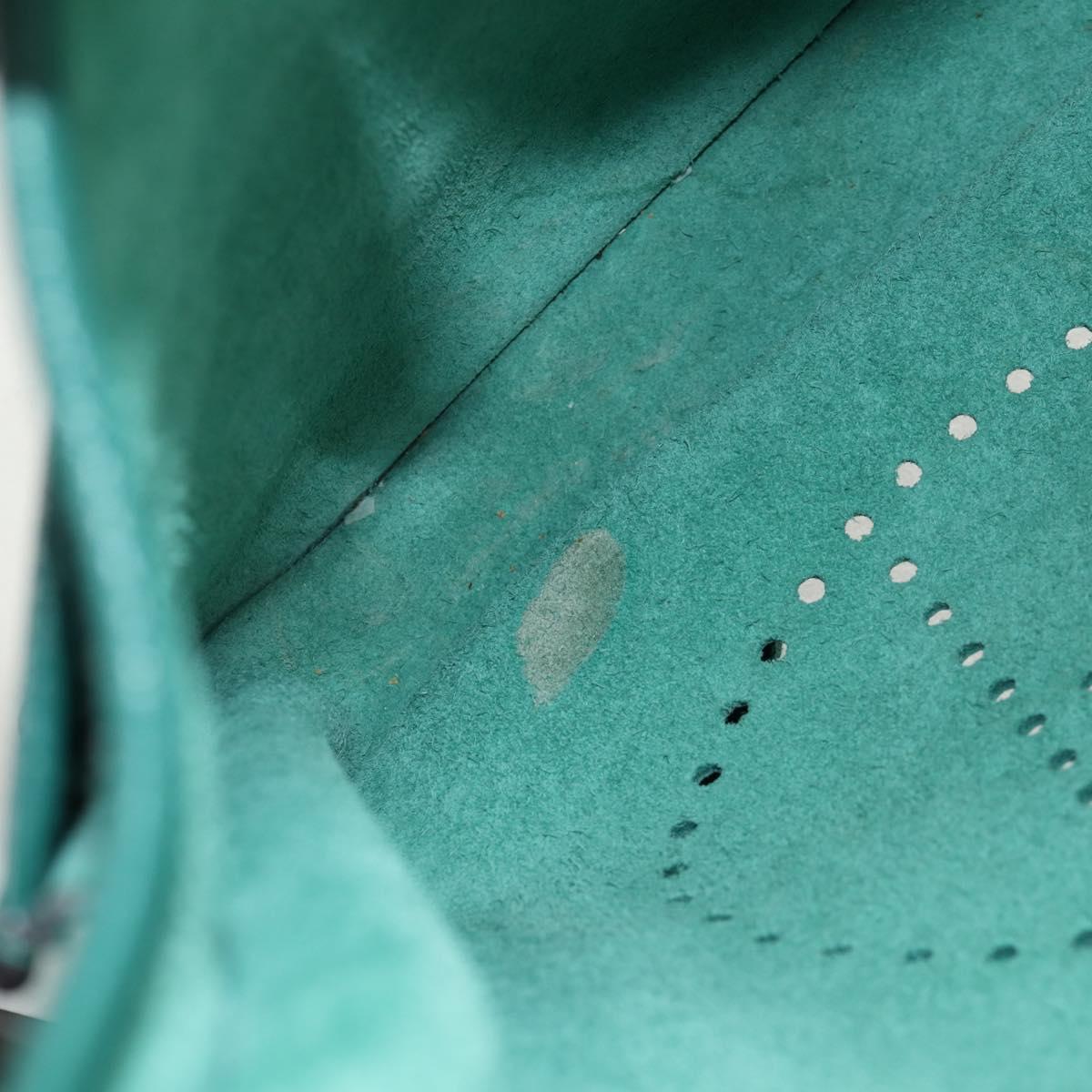 HERMES Evelyn 3 PM Shoulder Bag Taurillon Clemence Green Auth BA6847A