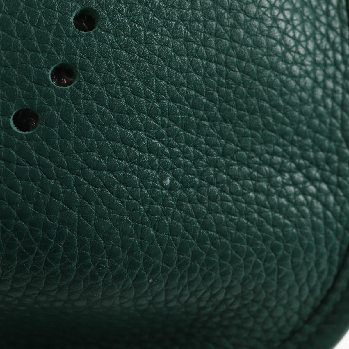 HERMES Evelyn 3 PM Shoulder Bag Taurillon Clemence Green Auth BA6847A