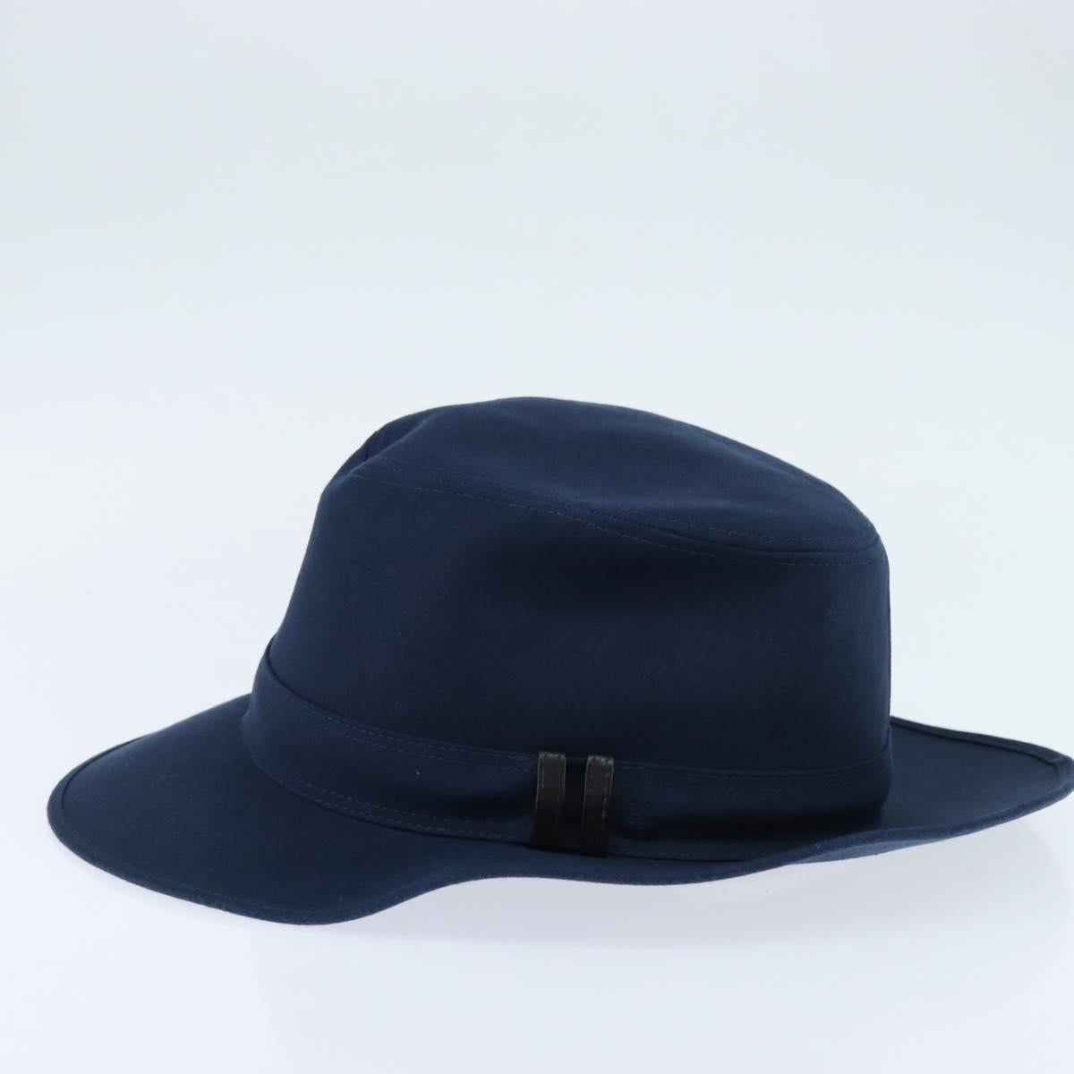 HERMES Hat Linen Navy Auth BA6848V