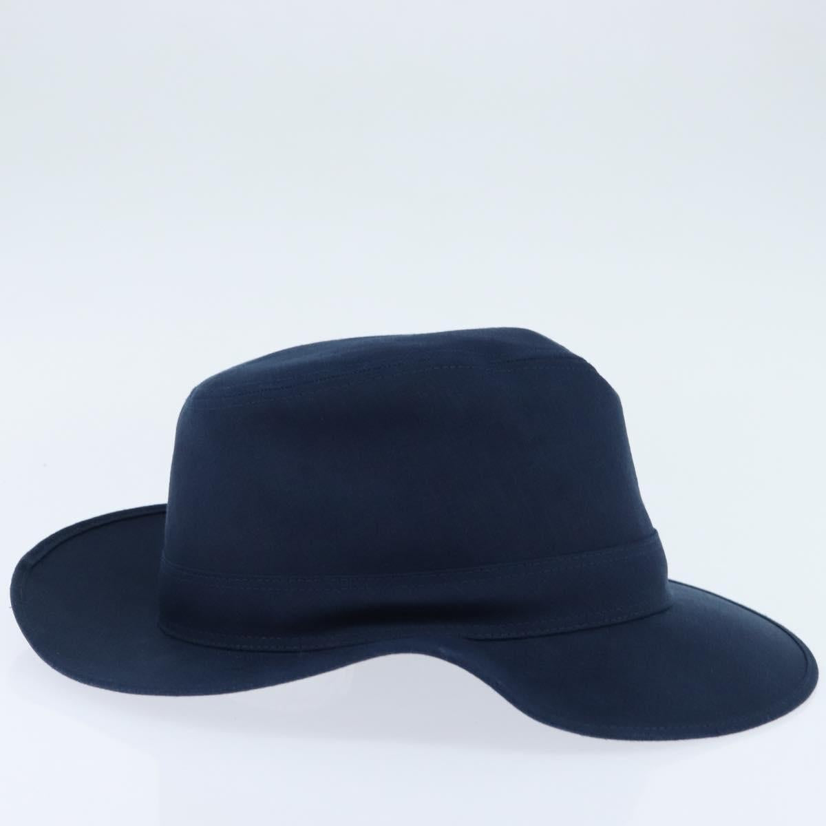 HERMES Hat Linen Navy Auth BA6848V