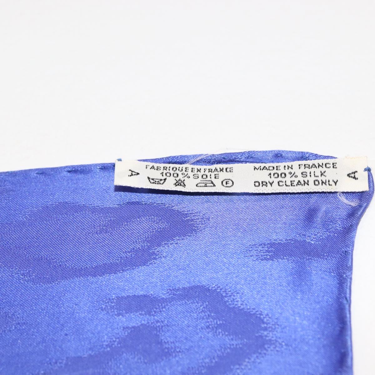 HERMES Carre 90 Scarf ""kenya"" Silk Blue Auth BA6850