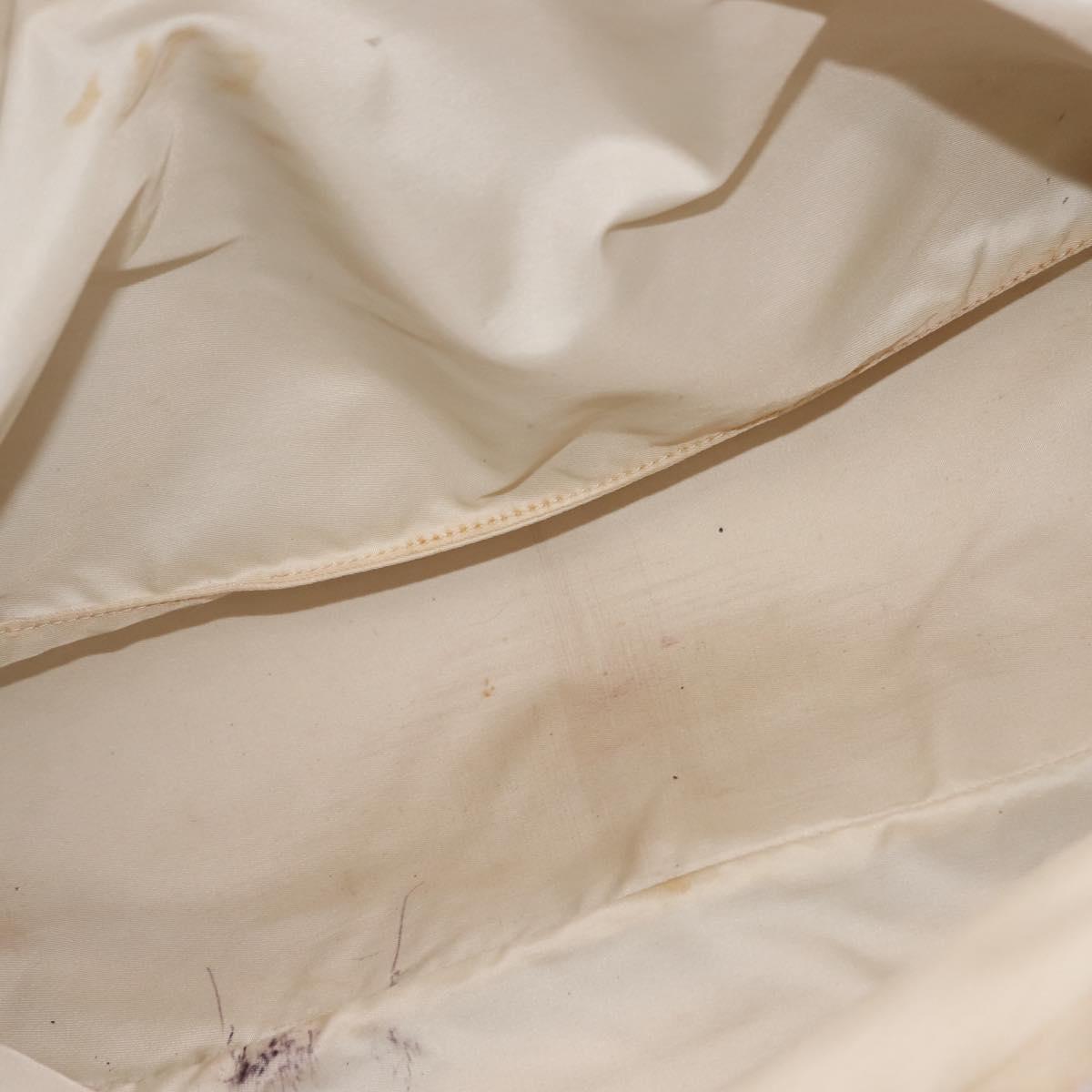 CHANEL New Travel Line Tote Bag Nylon Beige Gold CC Auth BA6872