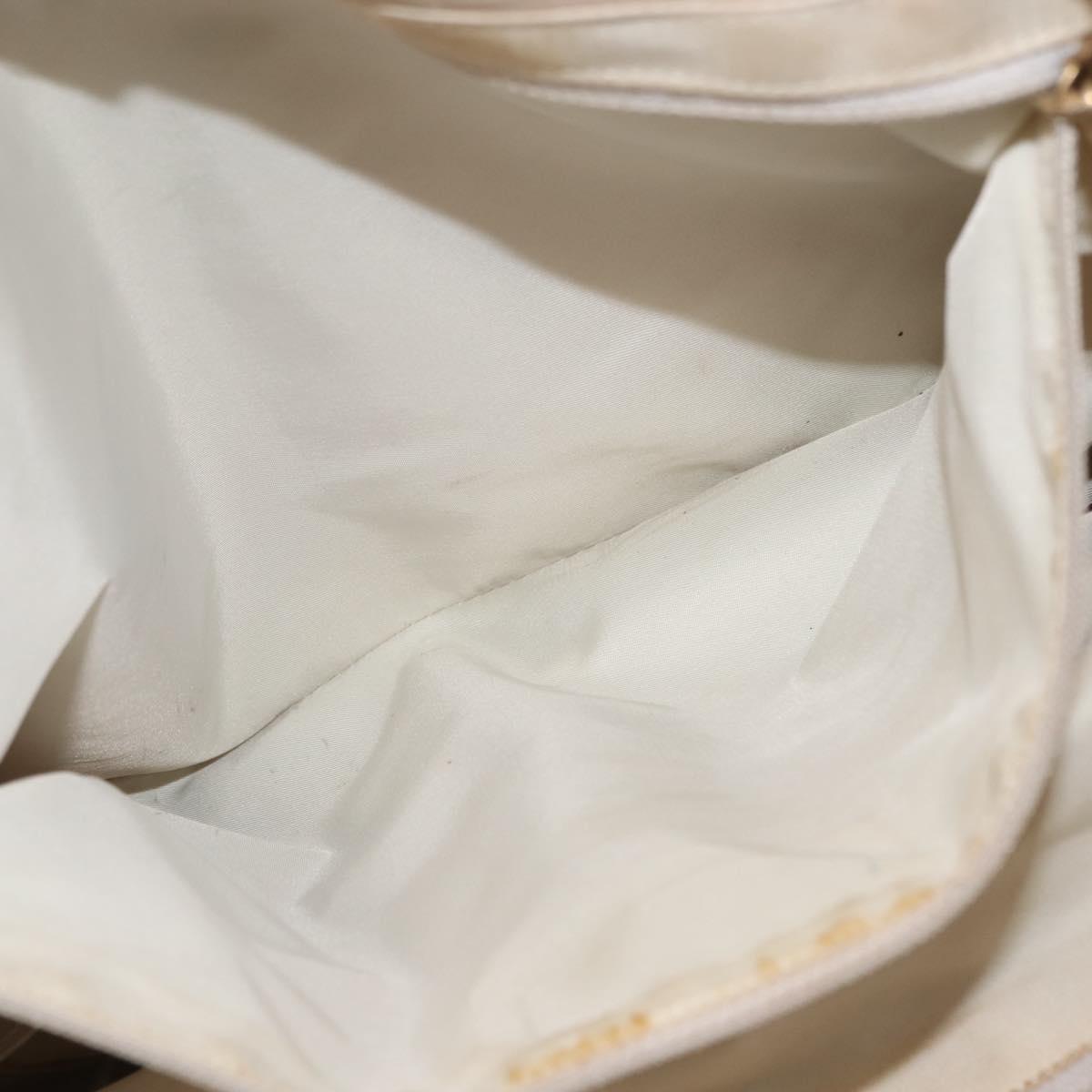 CHANEL New Travel Line Tote Bag Nylon Beige Gold CC Auth BA6872