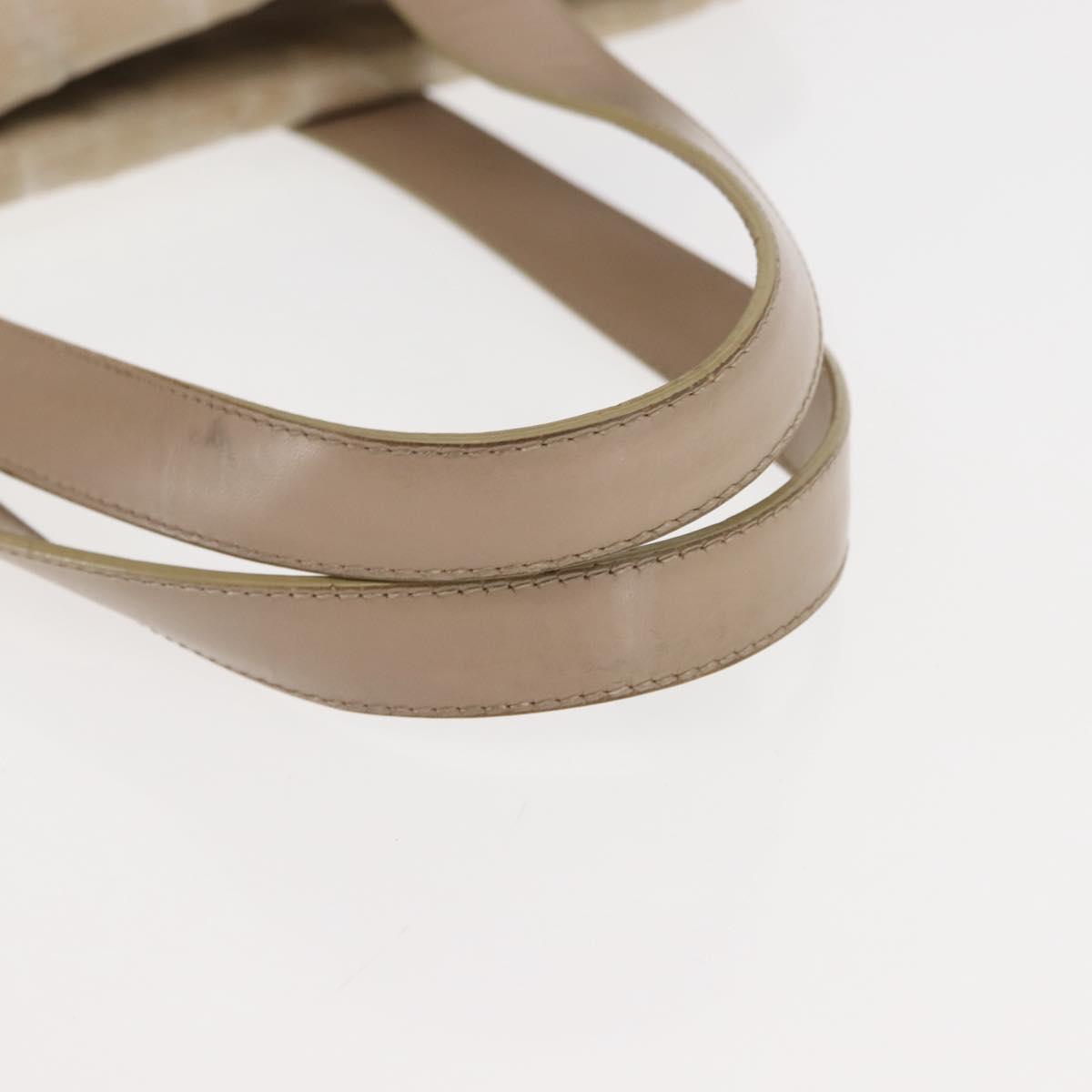 CHANEL New Travel Line Tote Bag Nylon Beige Gold CC Auth BA6872