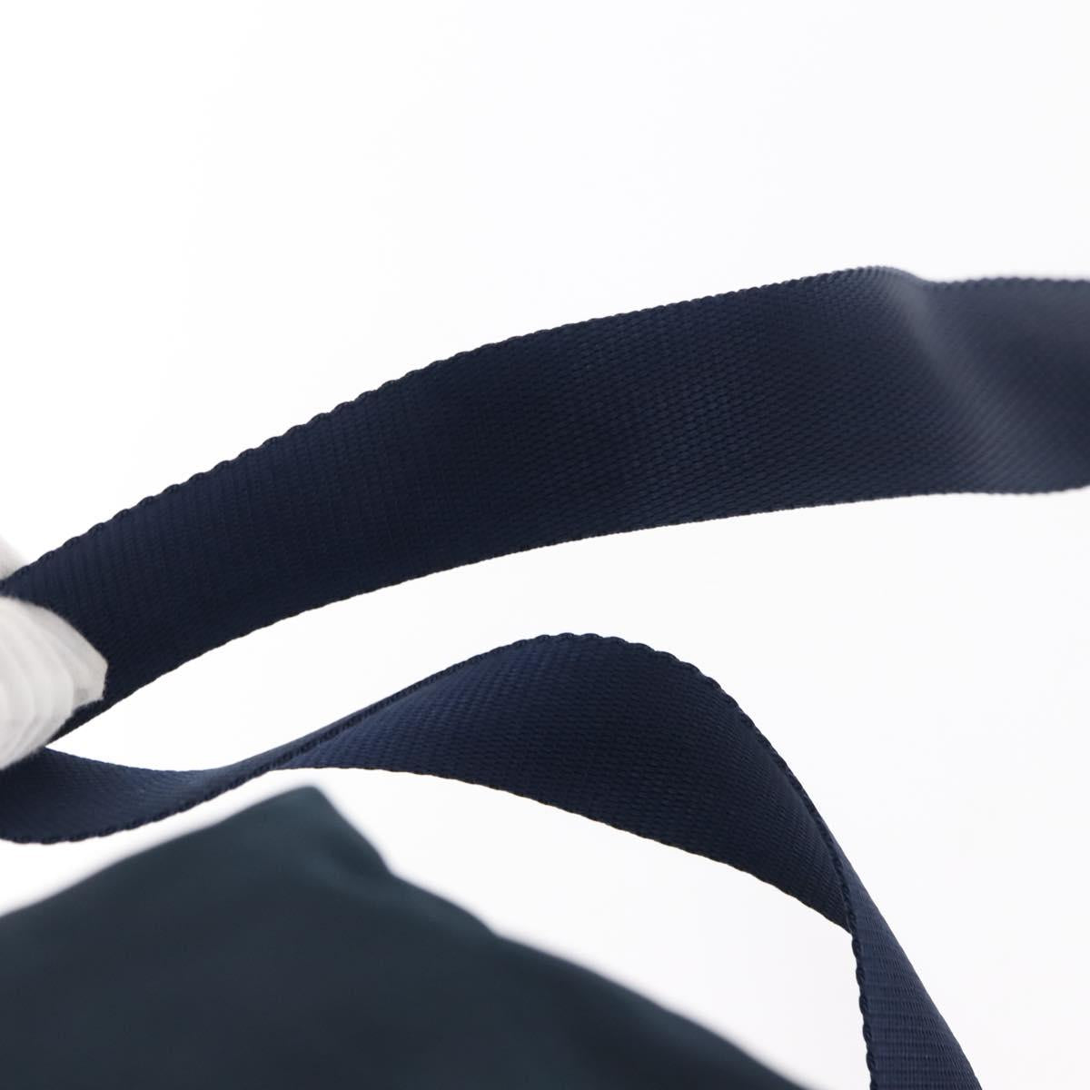 PRADA Backpack Nylon Navy Silver Auth BA6876