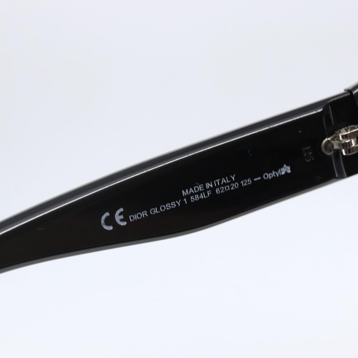 Christian Dior Sunglasses metal Black Auth BA6883