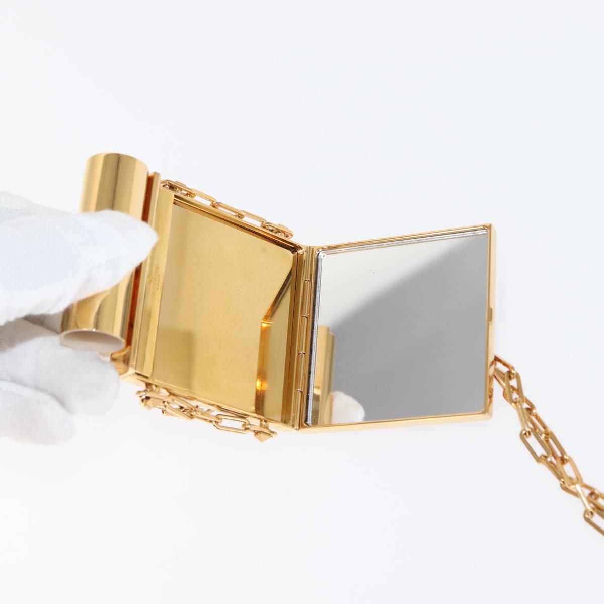 VALENTINO Lipstick Holder Cosmetic Pouch metal Pink Auth BA6885