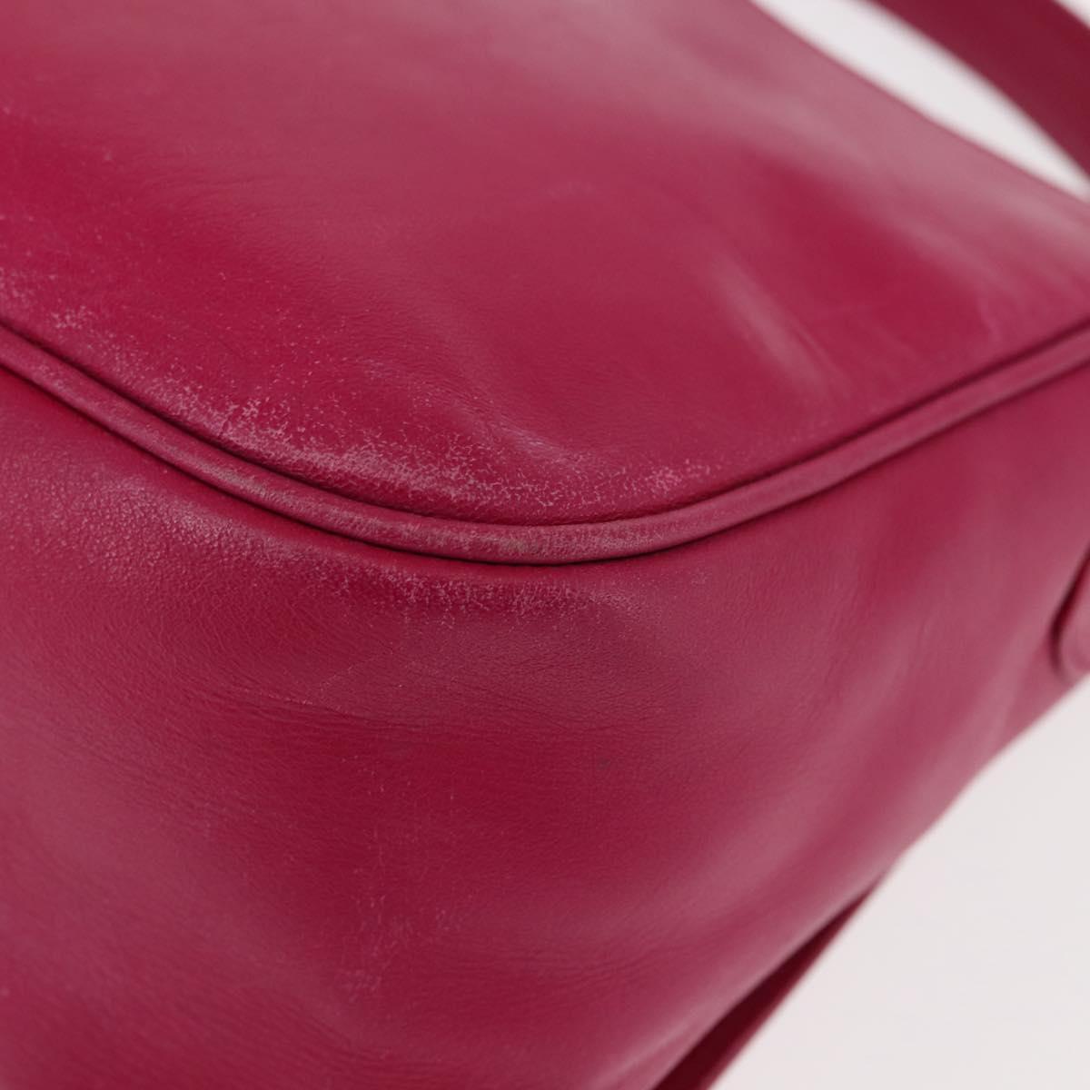 VALENTINO Shoulder Bag Leather Pink Auth BA6886