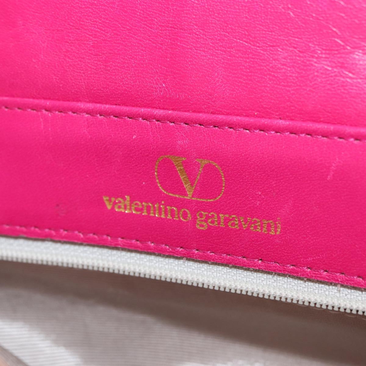 VALENTINO Shoulder Bag Leather Pink Auth BA6886