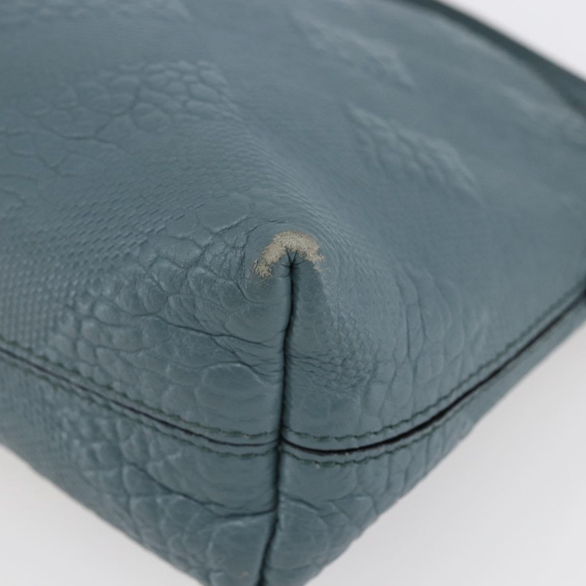 BURBERRY Shoulder Bag Leather Blue Auth BA6891