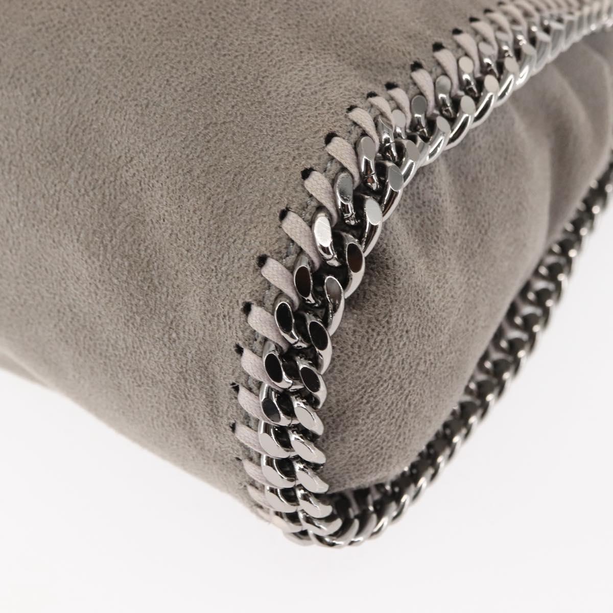 Stella MacCartney Falabella Chain Shoulder Bag polyester 2way Gray Auth BA6896