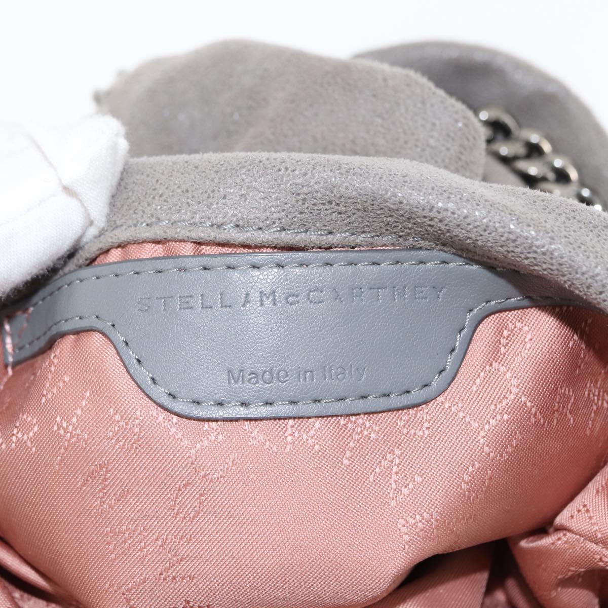 Stella MacCartney Falabella Chain Shoulder Bag polyester 2way Gray Auth BA6896