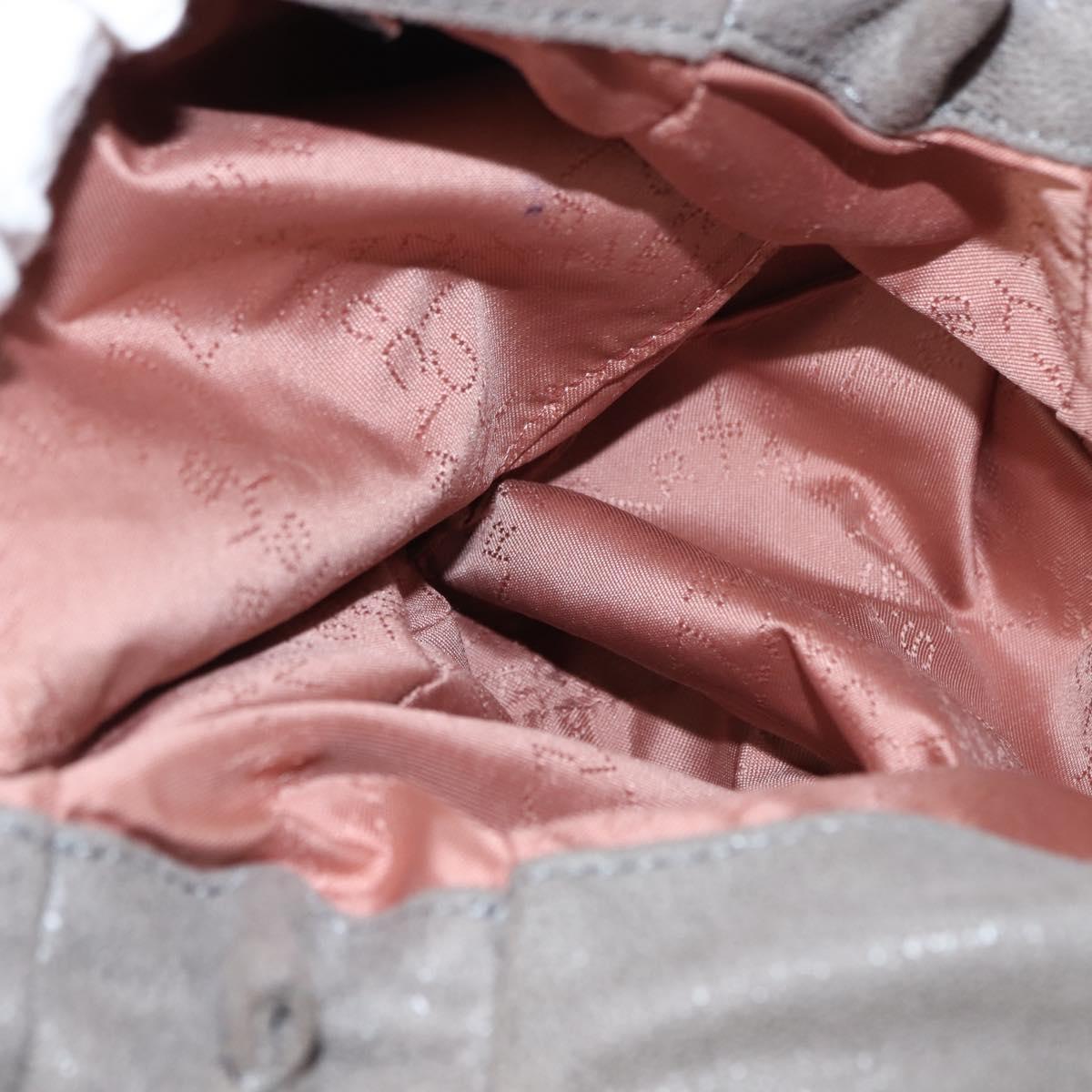 Stella MacCartney Falabella Chain Shoulder Bag polyester 2way Gray Auth BA6896