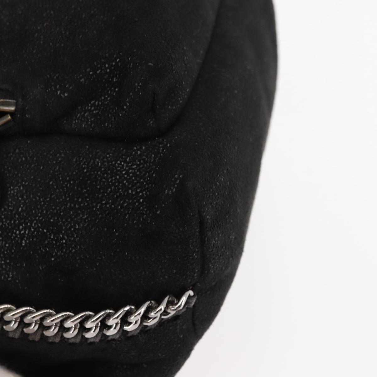 Stella MacCartney Falabella Backpack polyester Black Auth BA6897