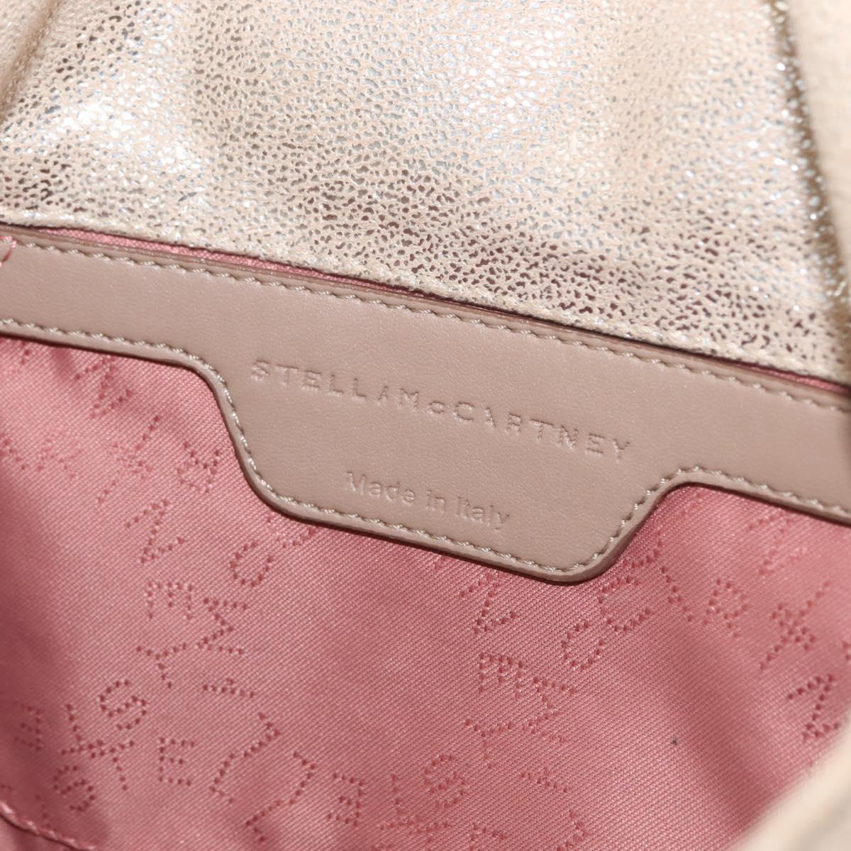 Stella MacCartney Falabella Chain Shoulder Bag polyester Beige Auth BA6898