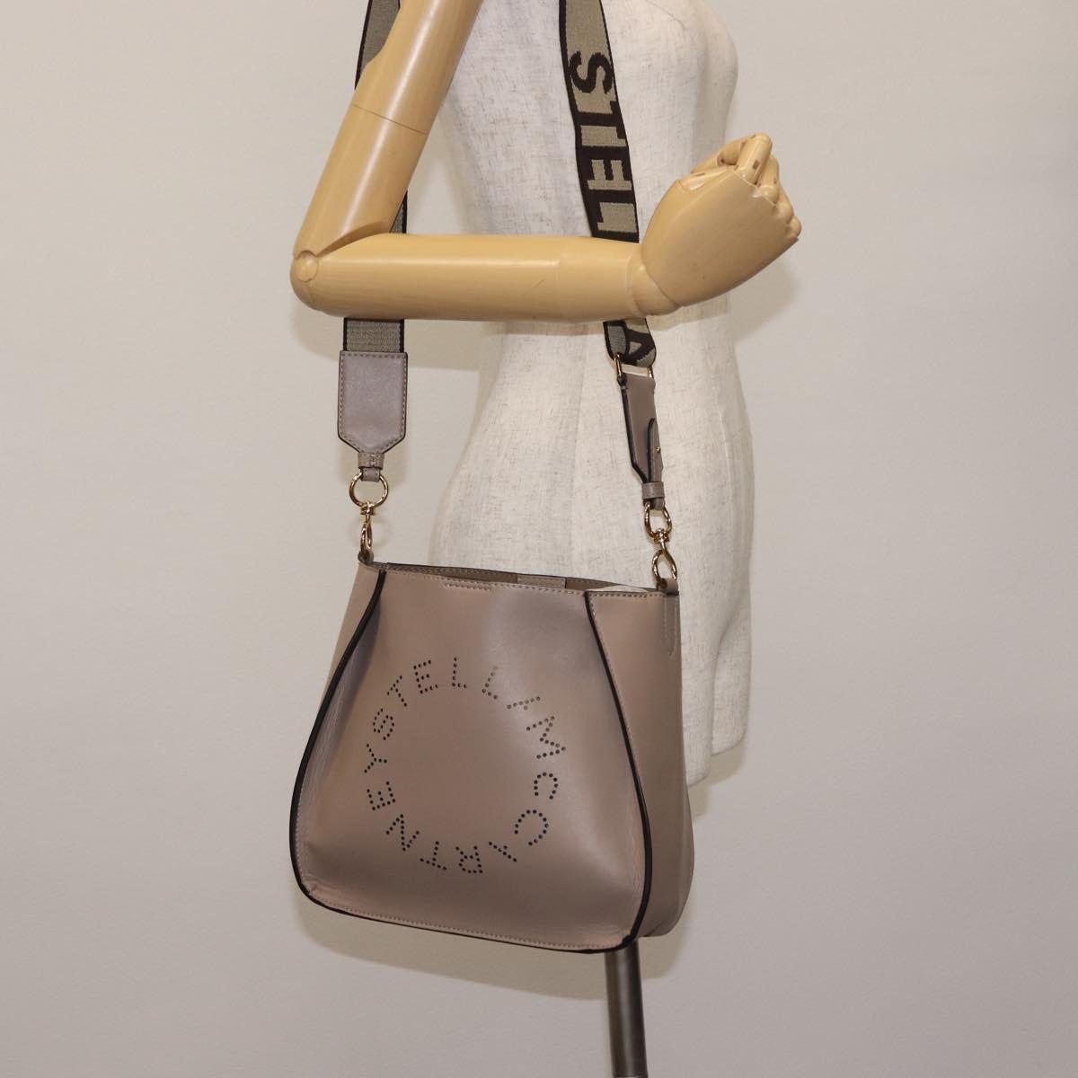 Stella MacCartney Shoulder Bag polyester Beige Auth BA6902