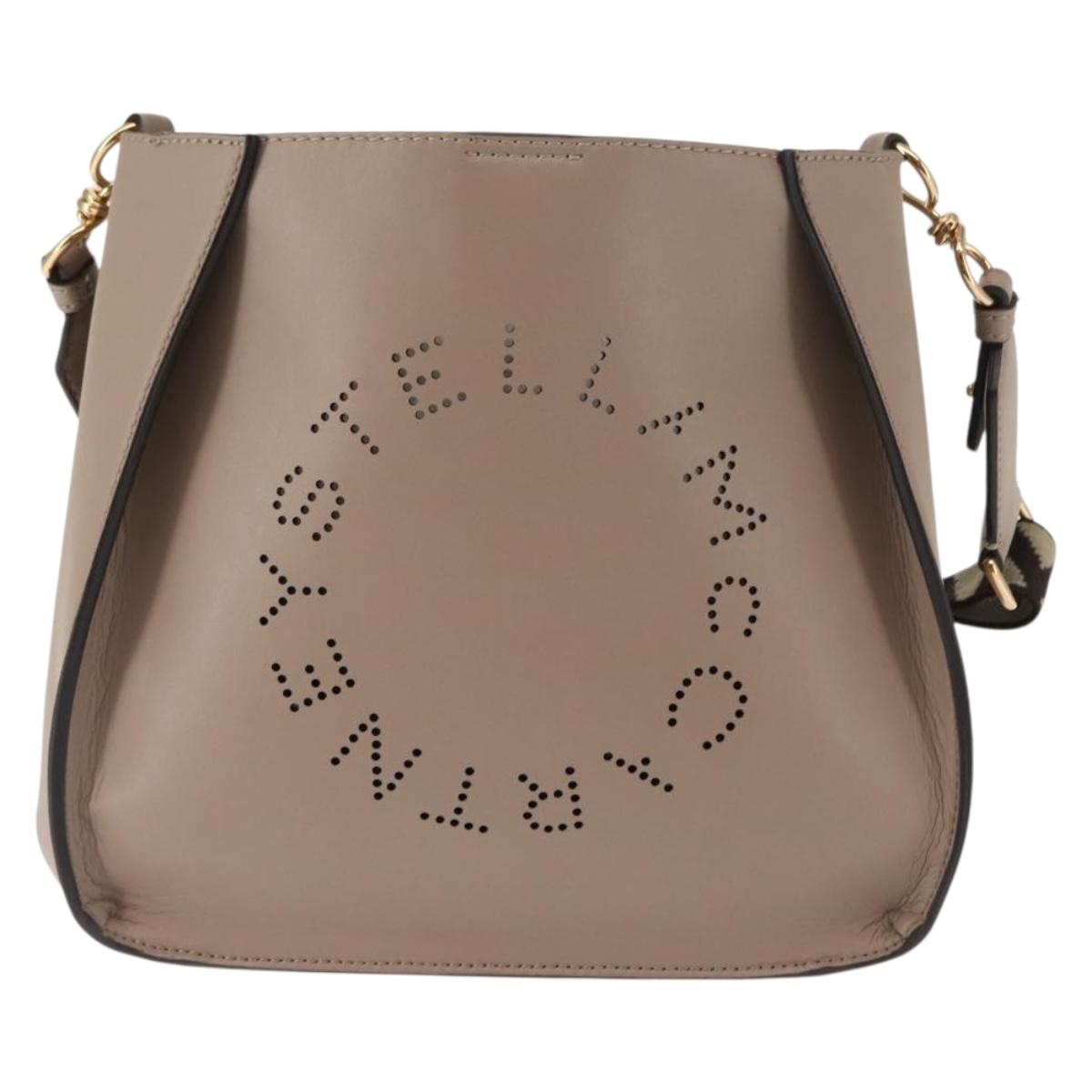 Stella MacCartney Shoulder Bag polyester Beige Auth BA6902